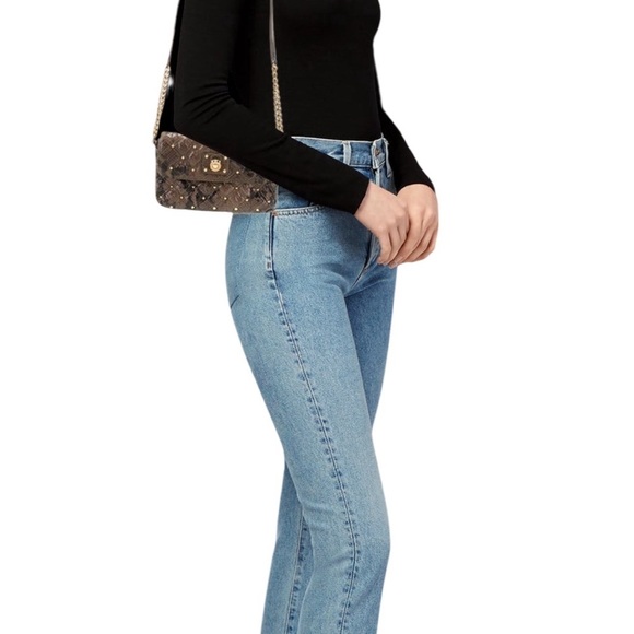 Marc Jacobs Brown and Gold Quilted Crossbody Bag - Picture 3 of 8